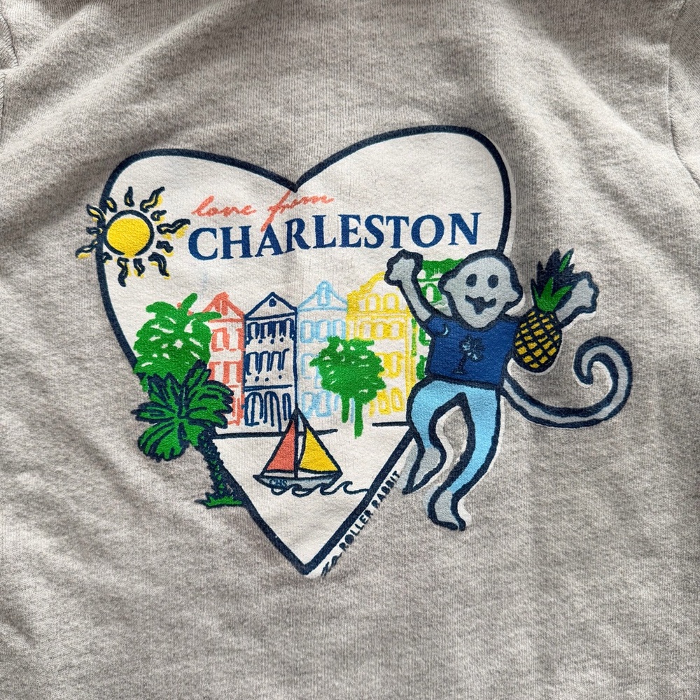 Roller Rabbit Gray Charleston Sweatshirt